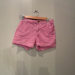 Old navy pink and white striped shorts